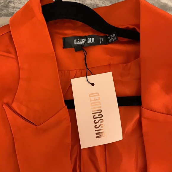 Orange Silk Blazer - Picture 3 of 3